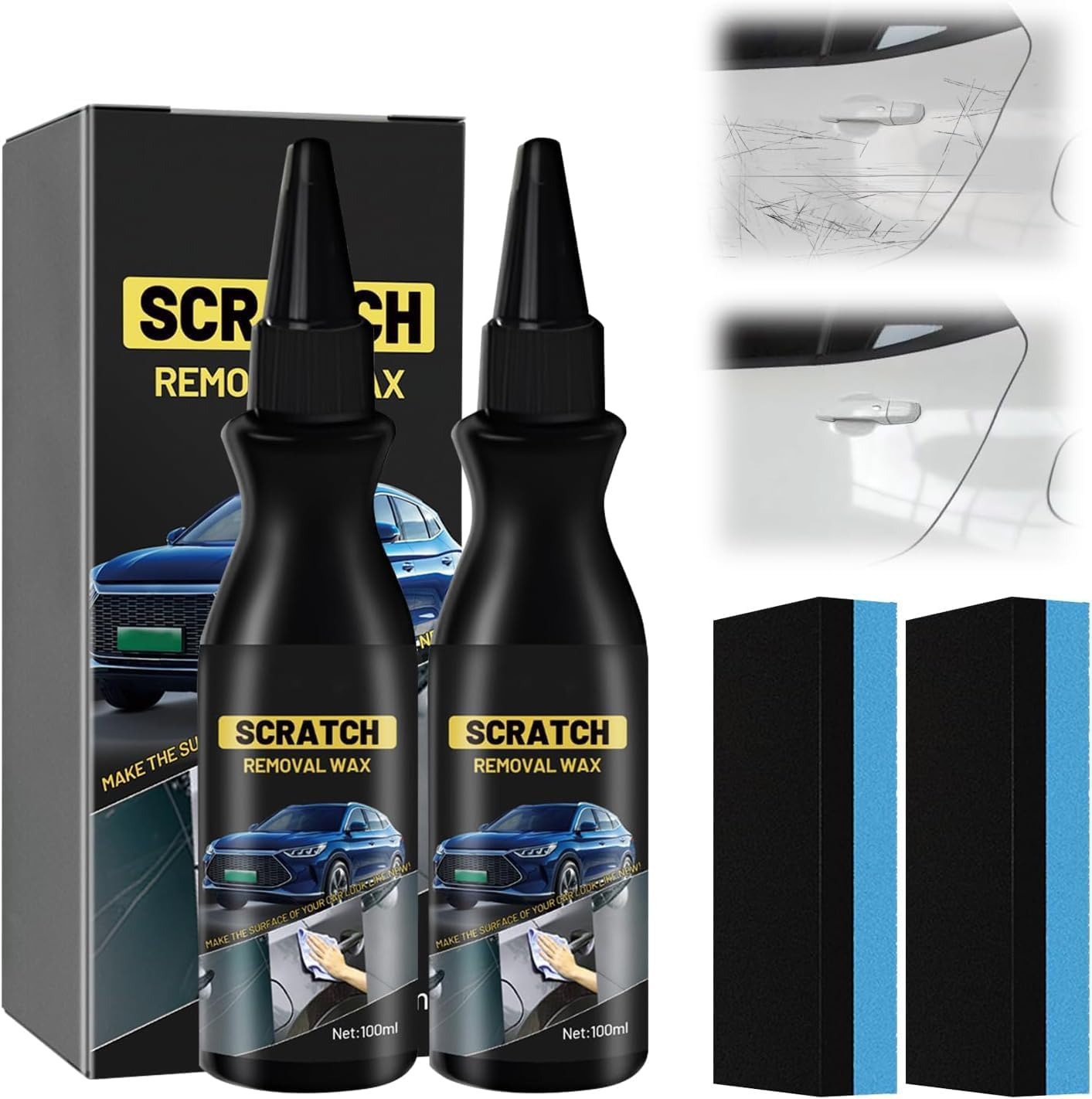 Quita Arañazos Coche, 2026 NEW Reparador Arañazos Profundos Coche, Crema Reparadora de Arañazos Modelo Coch e, Car Paint Scratch Repair Remover (1 PCS) — view 10