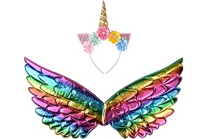 Enchanted Fairy Wings & Unicorn Headband: Toddler's Dreamy Dress-Up Accessory