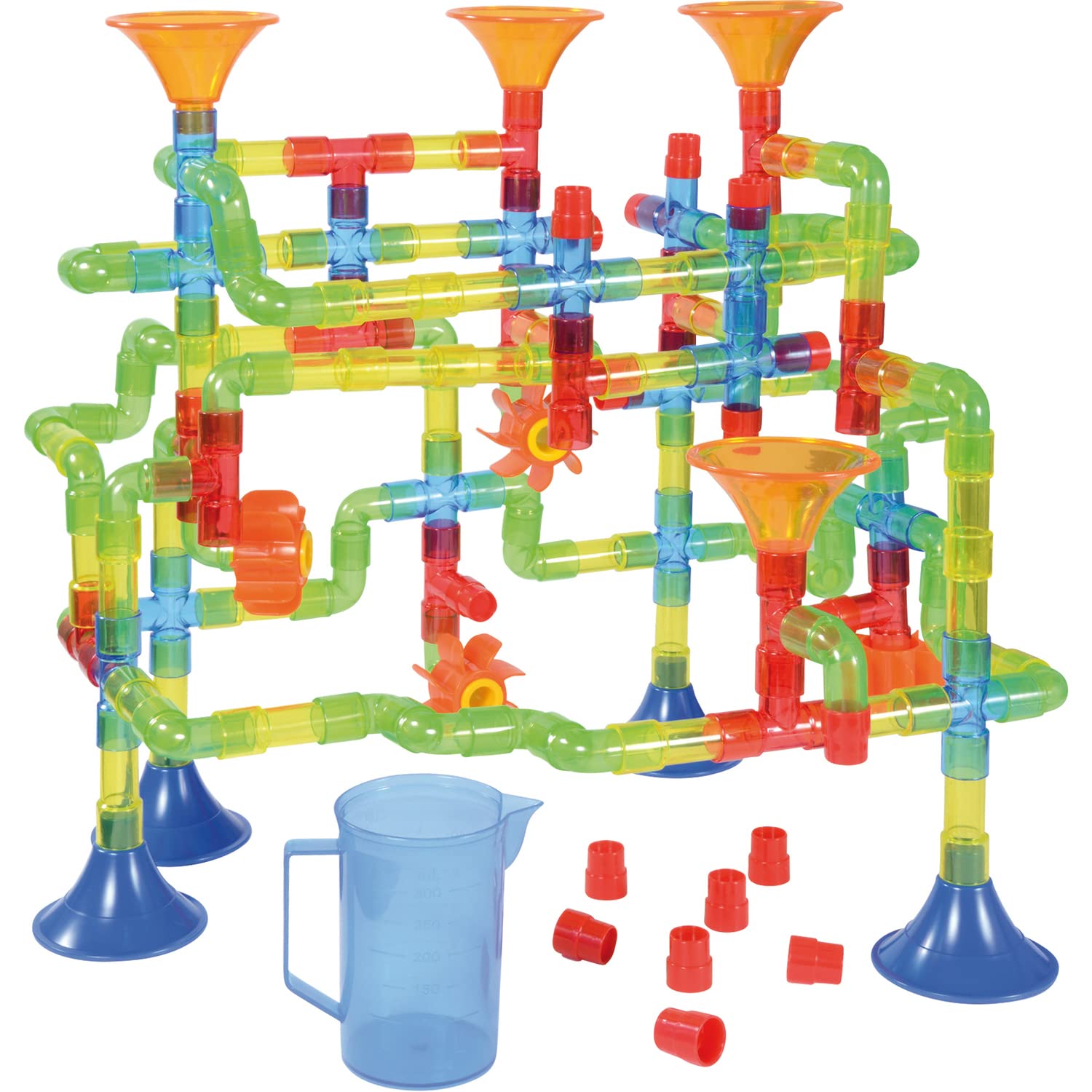 EDUPLAY 120703 Wasserbahn-Set Wasserlabyrinth, Mehrfarbig, 151-teilig (1 Set)