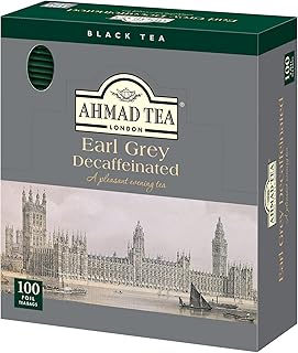 アーマッドティー カフェインレス アールグレイ ティーバッグ 100袋 個包装 イギリス 有名ブランド 紅茶 AHMAD TEA デカフェ 大容量 業務用