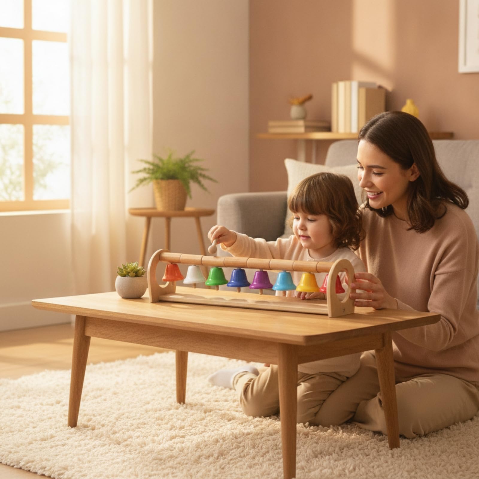 Kinder Musikinstrument Xylophon Glockenspiel Klangspielzeug Holzspielzeug Lernspielzeug mit Holzstab Und Metallklangplatten für Vorschule Kindergarten Zuhause