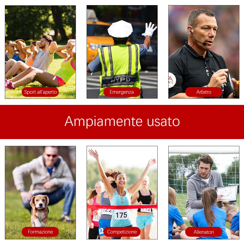 Fischietto Arbitro 2 Pezzi,Fischietto,Fischietto Allenatore Calcio,Sporting Fischietto,Metallo Fischiett,Fischia Arbitro Allenatori,per attività All'aperto,Addestrare Cani,Insegnante