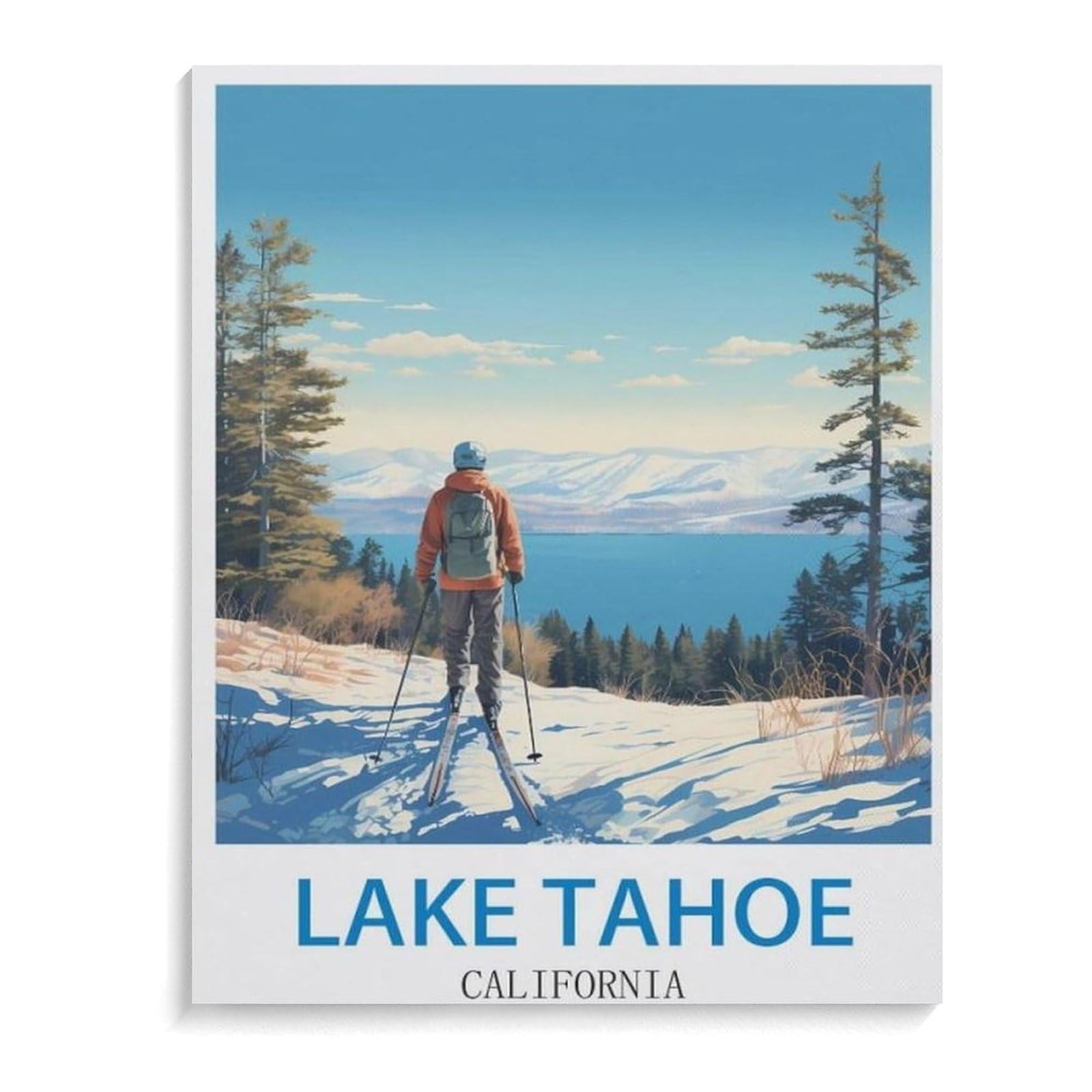Lake Tahoe California,Puzzle 1000 Piece Jigsaw Puzzles for Adults, Classic Puzzle Difficult Puzzle for Kids Teenagers Educational Game Toys Gift for Home Travel(50x70cm)-D99 — image 1