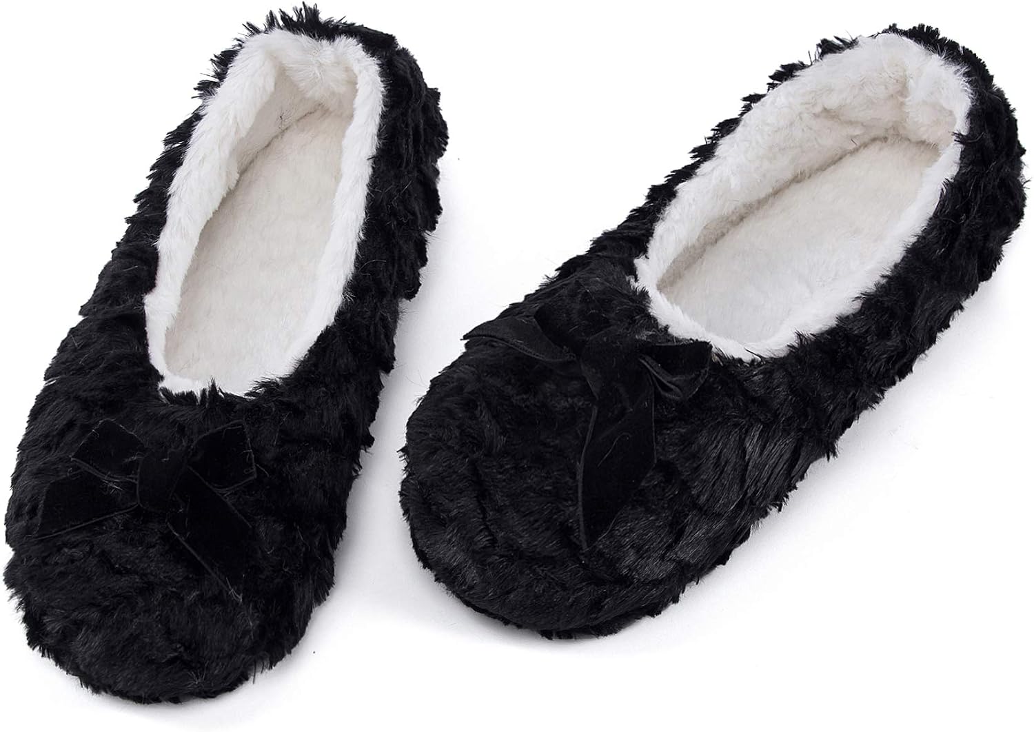 maamgic Womens Fuzzy Slipper Bootie Cozy Slipper Socks with Grippers for Home Bedroom Girls