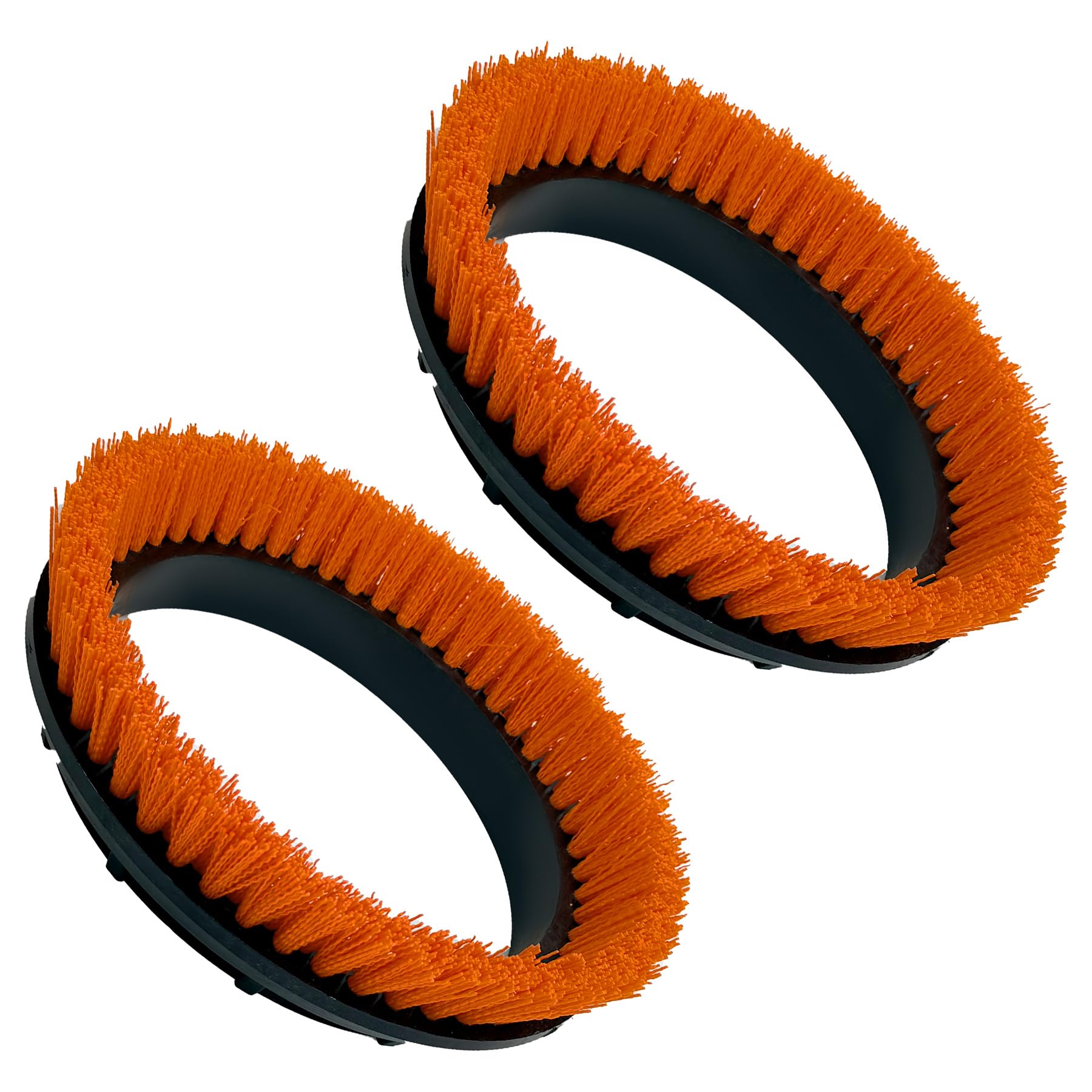 Orbiter 237047 Orbiter Orange Scheuerbürste für ORB550MC Bodenmaschine, 2 Stück | Fliesen- und widerstandsfähige Bodenscheuerbürste, robuste Bürste, 30,5 cm Durchmesser