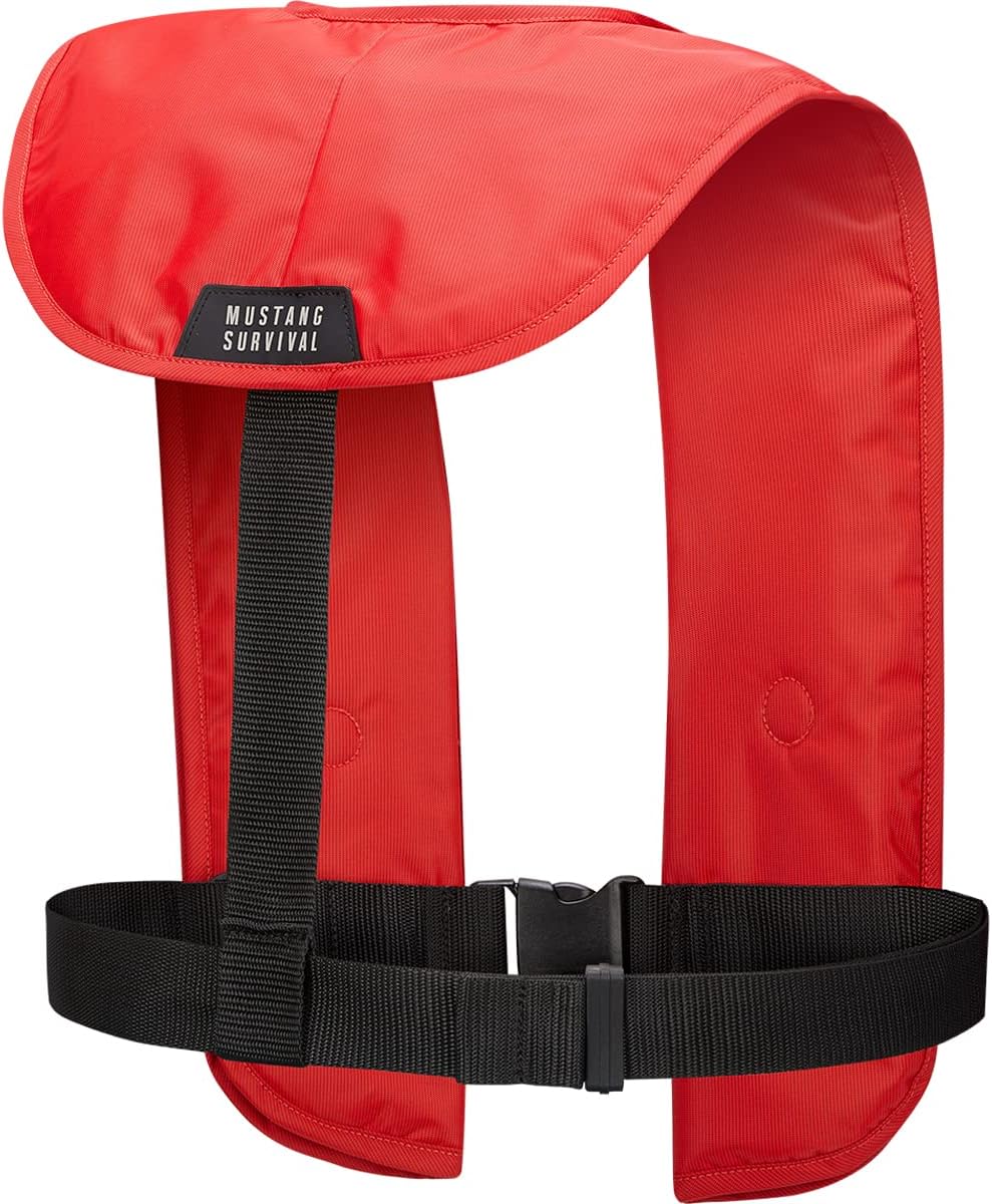 Mustang M.I.T. 100 Automatic Inflatable PFD Black/Red (Adult)