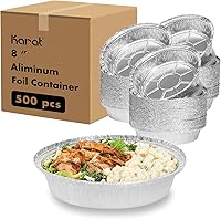 Vista 6 de Karat AF-PL07 7" tapas de papel de aluminio contenedores de aluminio (caja de 500)