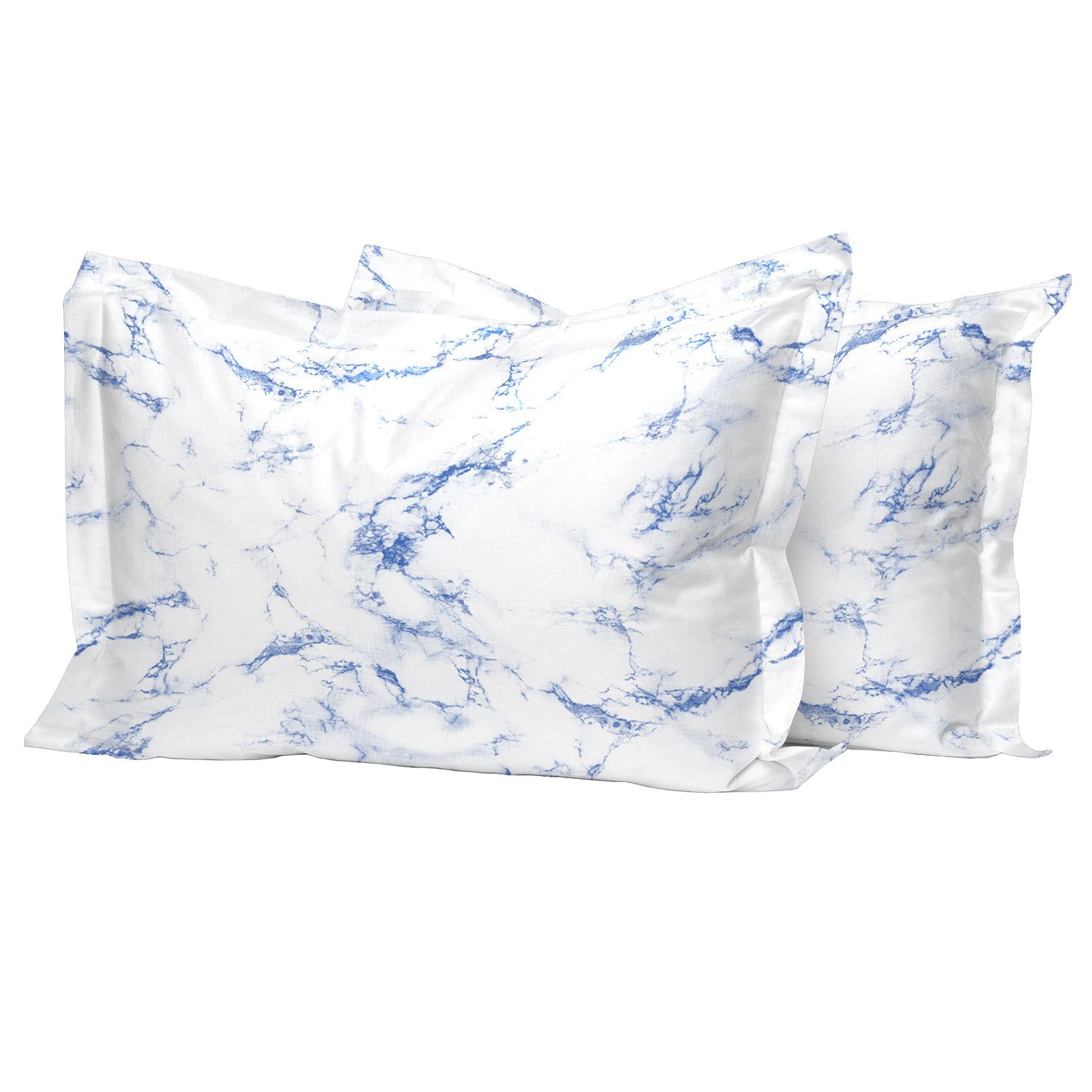 Pizuna 100% Cotton Standard Pillowcases 2 Pack White 50x75cm, 400 Thread Count Long Staple Combed Cotton Soft Pillow Cover, Sateen Weave Oxford Pillow Cases (Cooling Pillowcase 2PC) — view 41