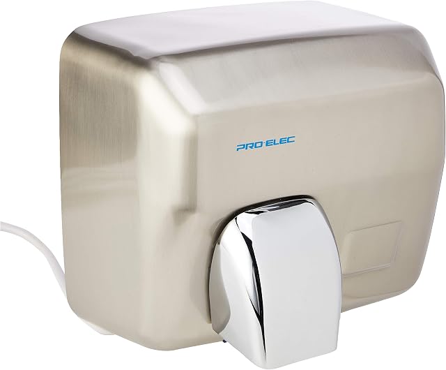 Pro Elec PEL00878 Brushed Steel Automatic Hand Dryer 2.5kW