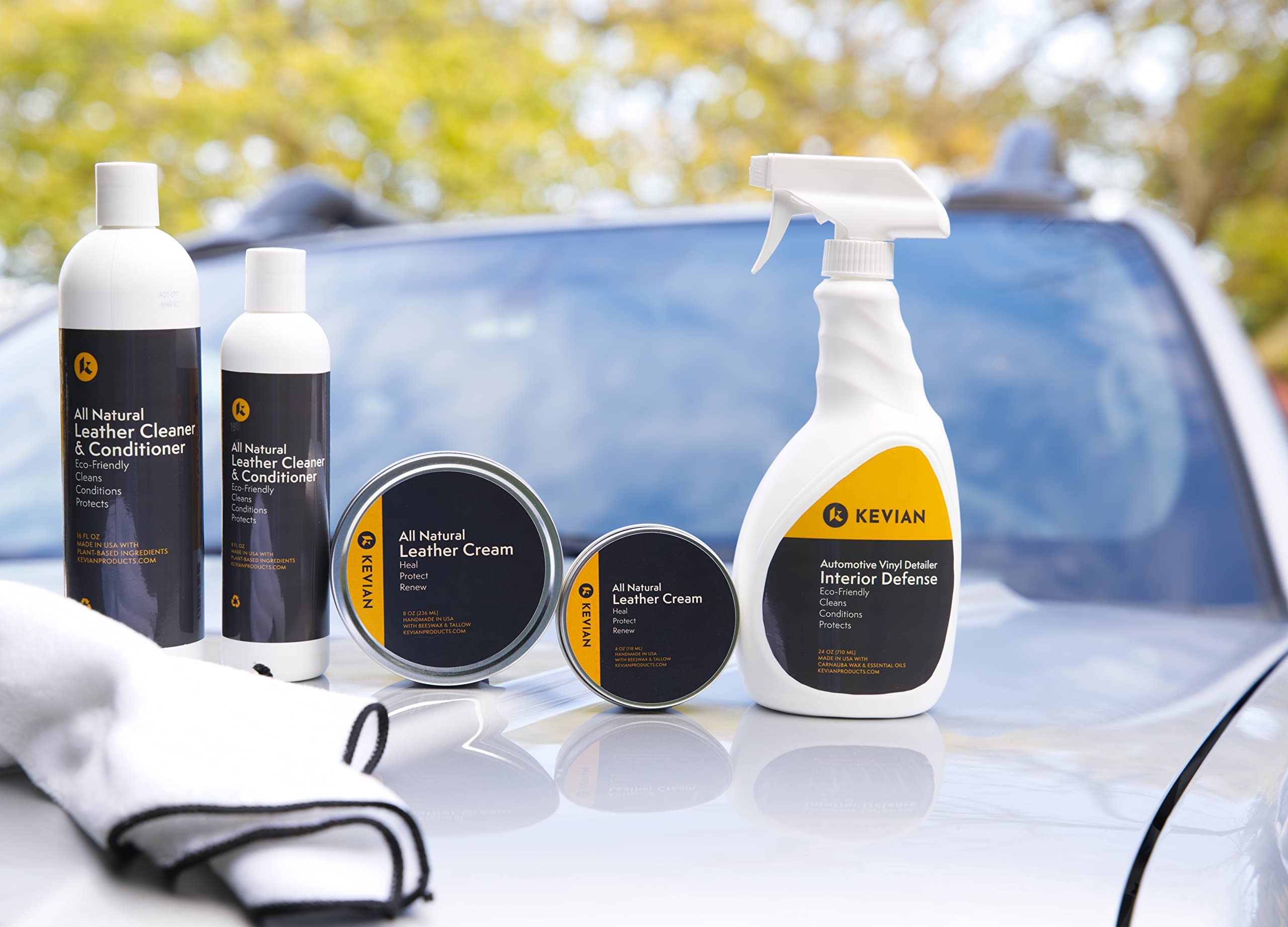 KevianClean Interior Defense Car Vinyl Protectant Dashboard Cleaner for