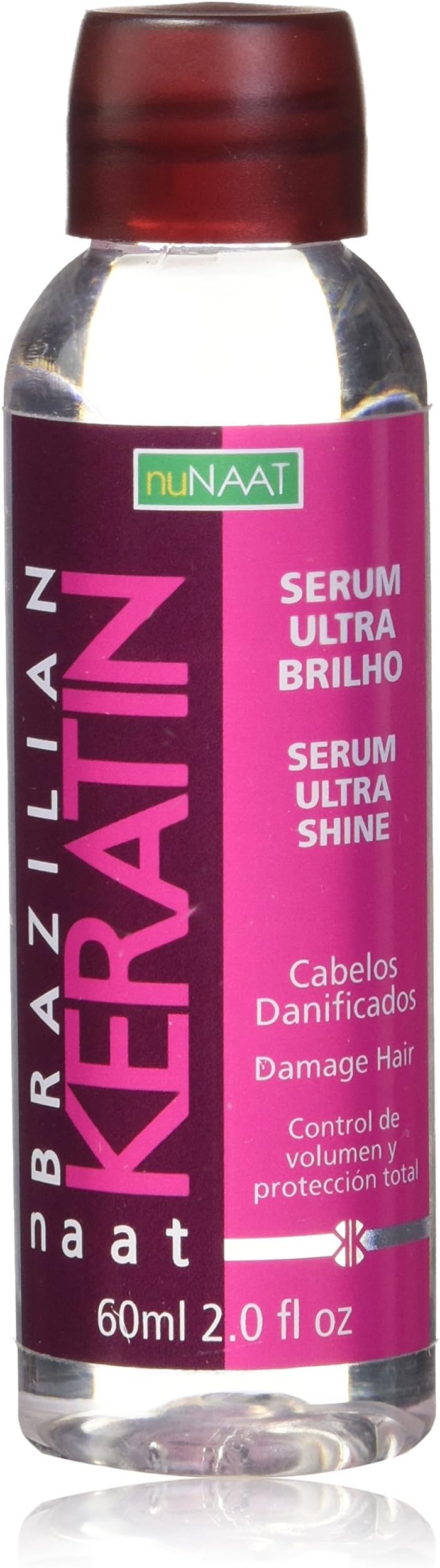 Naat Brazilian Keratin Serum Ultra Shine, 6 Count