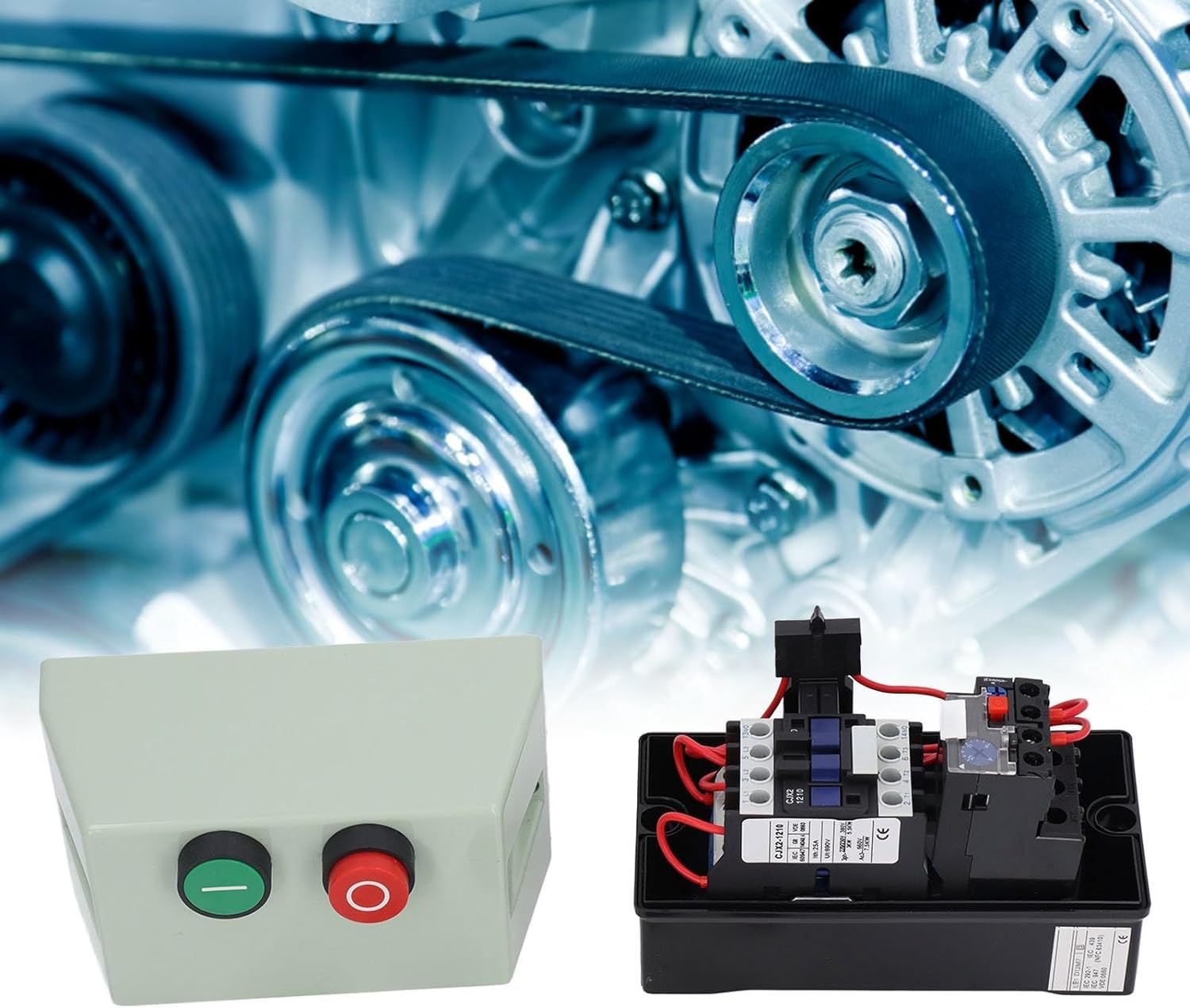 Démarreur magnétique interrupteur de démarrage moteur électrique monophasé 220/230 V 12-18 A 5,5 HP pour compresseur d'air