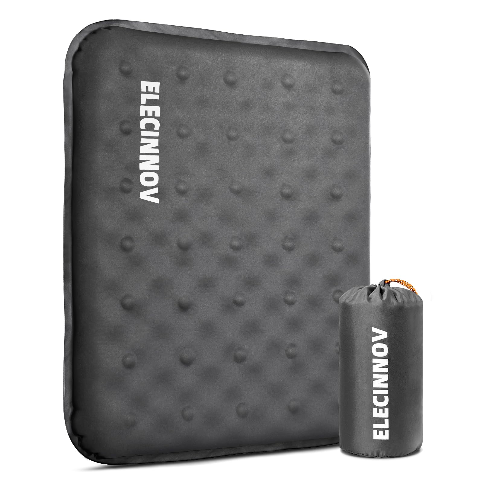 Inflatable Seat Cushion Self Inflating Memory Foam Stadium Seat Cushion Lightweight Camping Chair Pad Airplane Cushion for Long