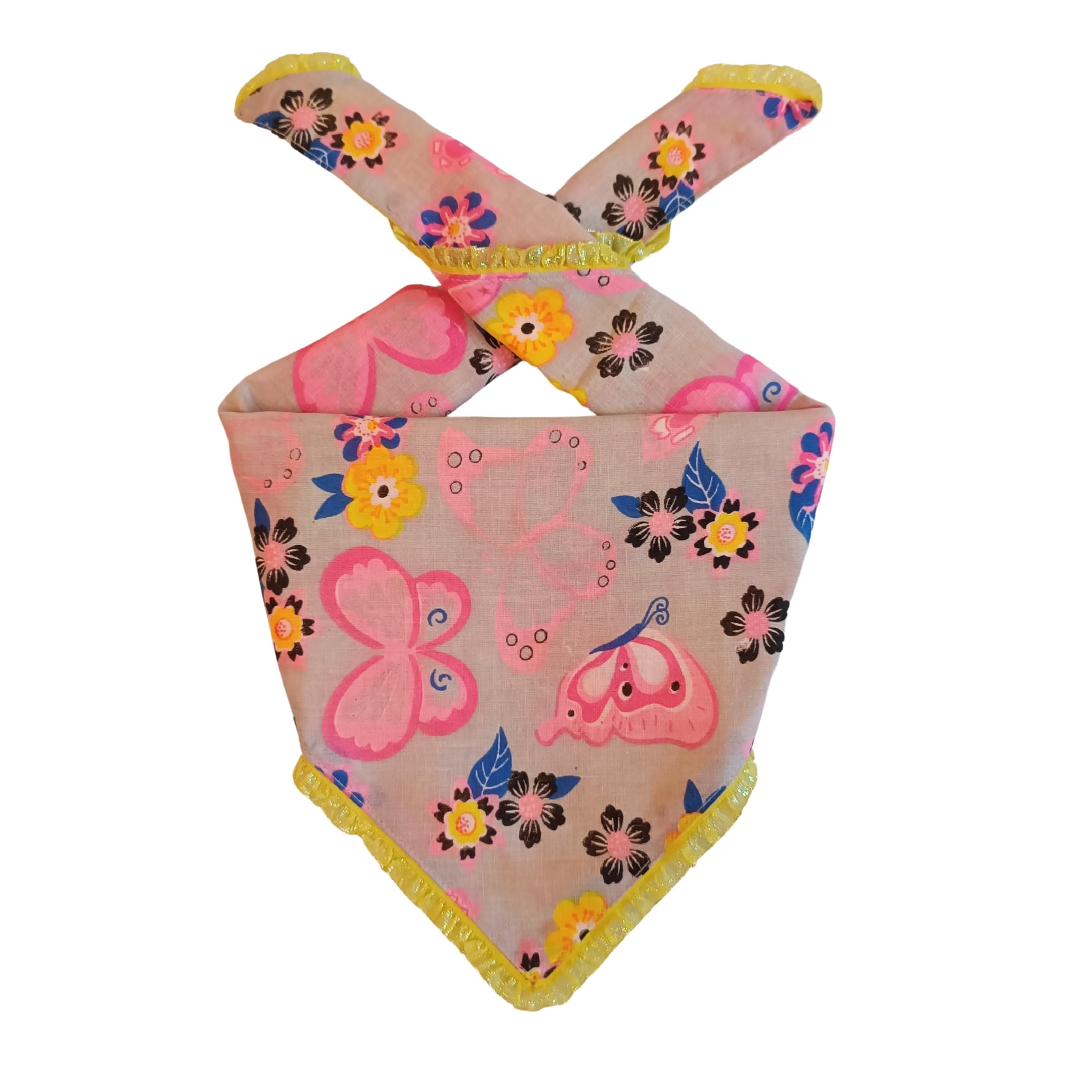 All For Fur Dog & Cat Bandanas | Premium Material | Knot & Tie | Neon Butterflies (B0BW6BFQ52) Amazon Price History, Amazon Price Tracker