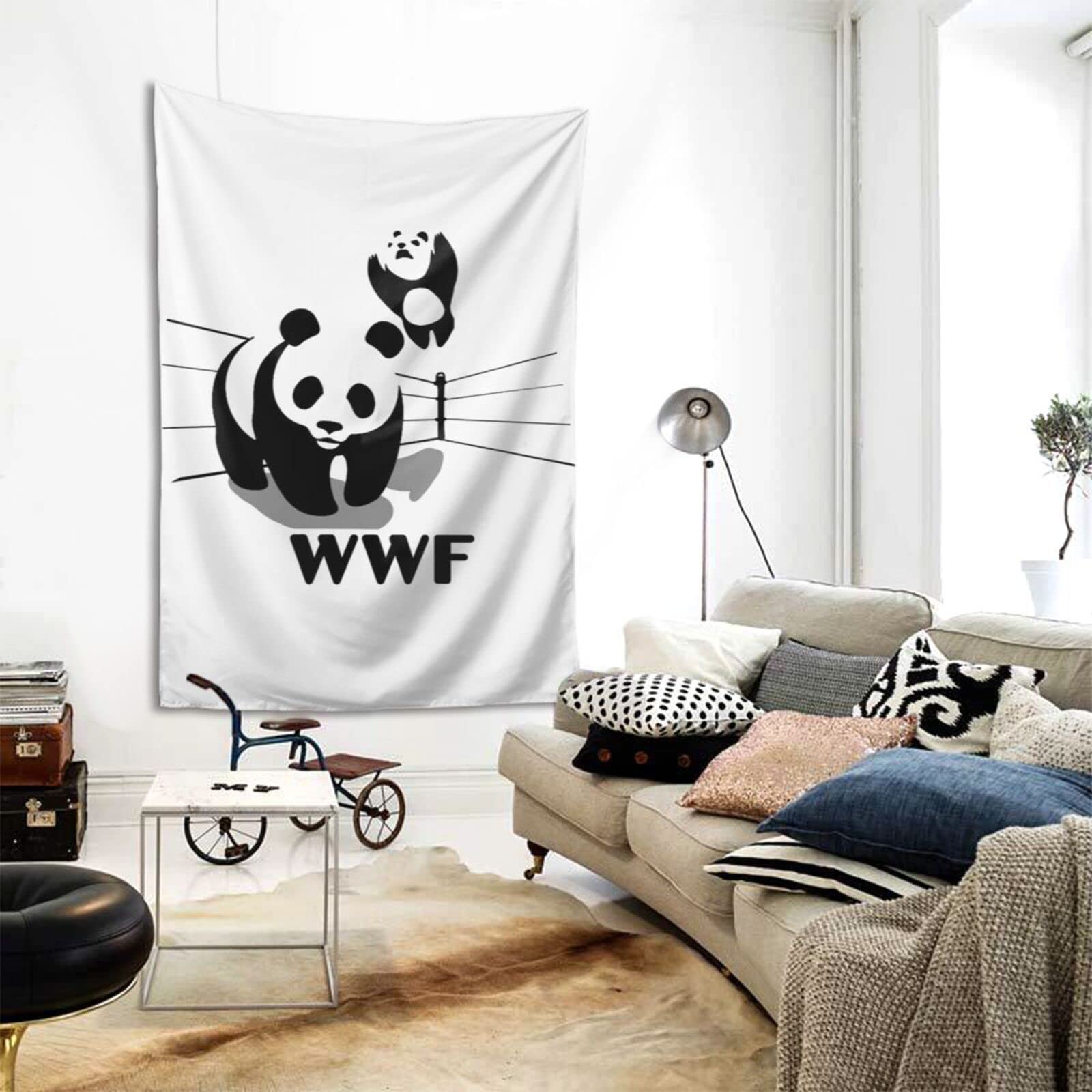 Amazon.co.jp: タペストリー WWF おもしろい パンダ 壁飾り おしゃれ