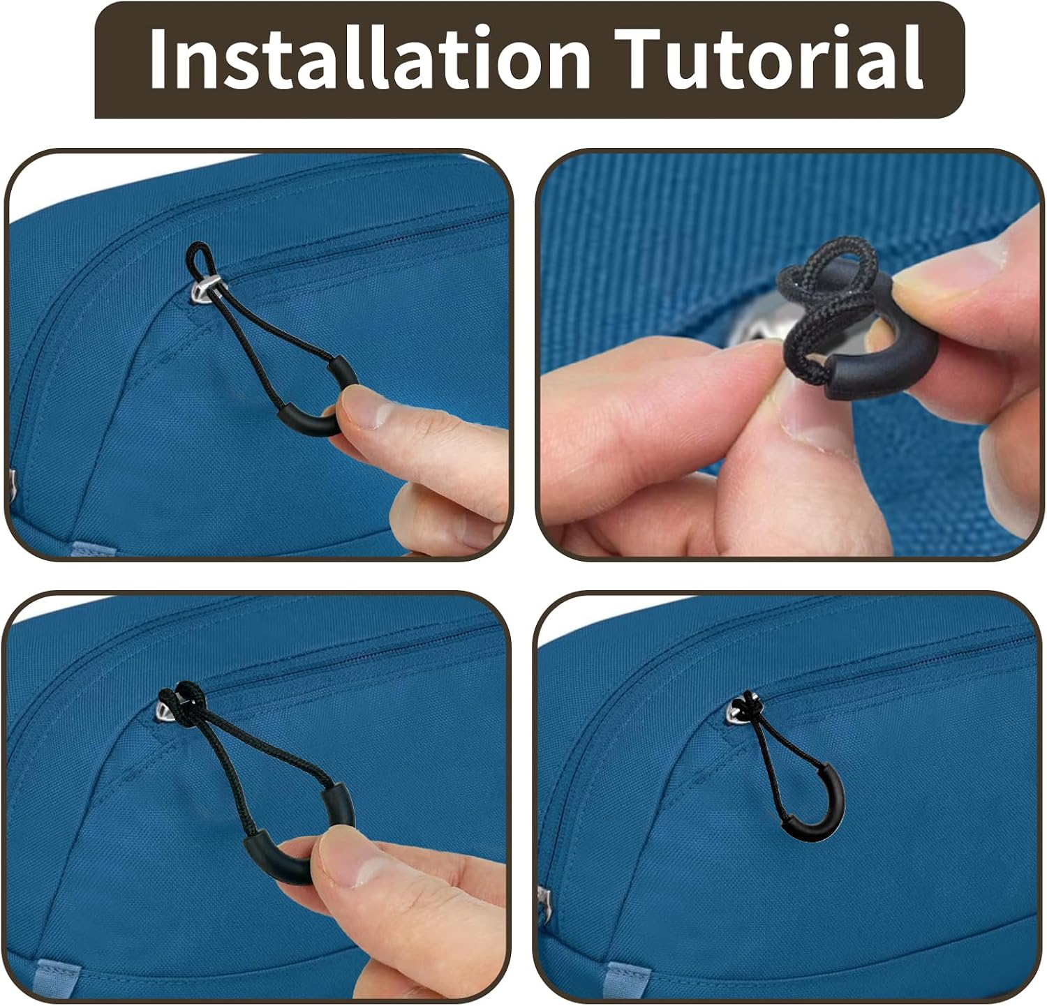 Zipper Pulls Compatible with Osprey,10PCS,Removable U Shape Zipper Pull Replacement for Backpack,Pouch,Luggage
