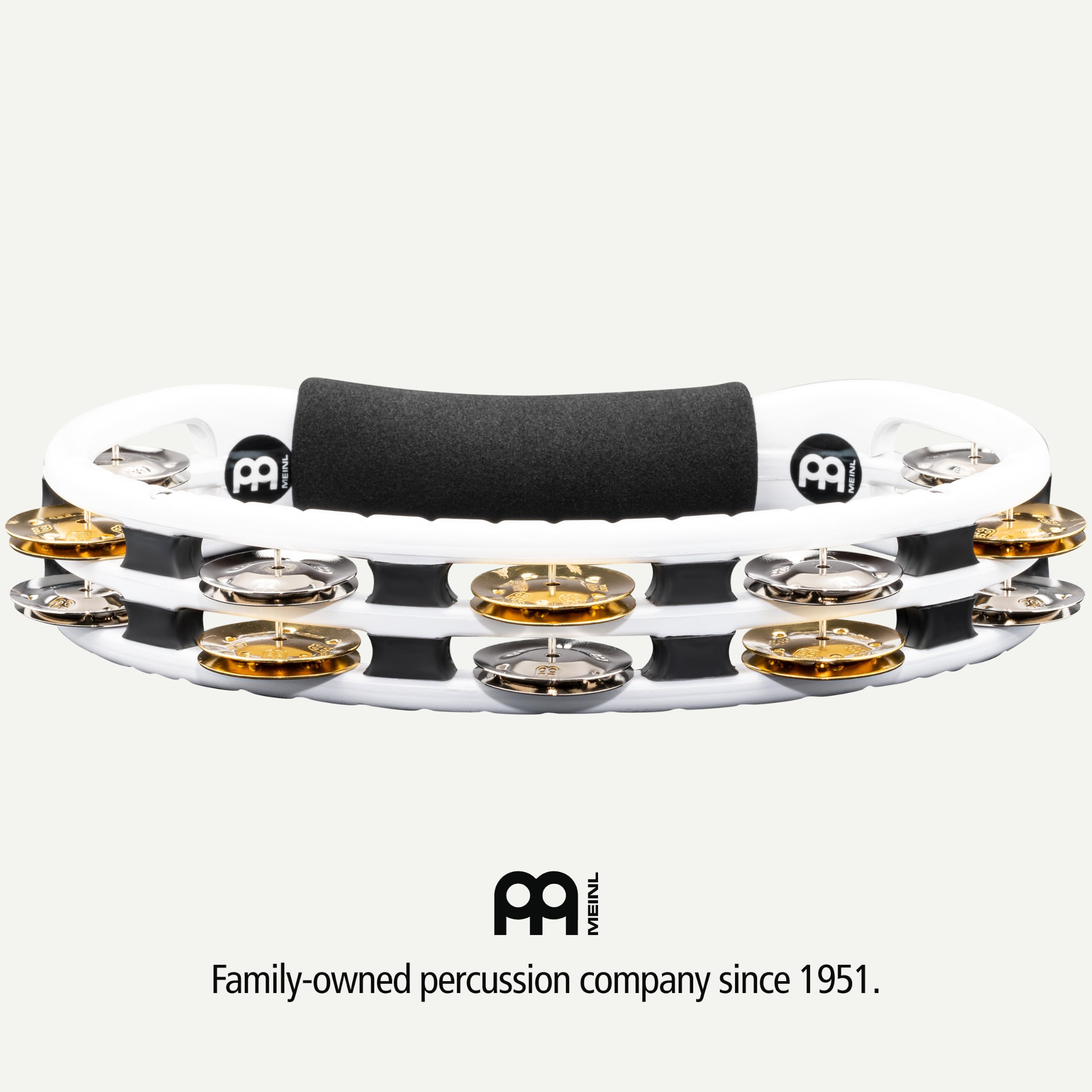 Meinl Tambourin main TMT1 m-WH, White - Tambourin