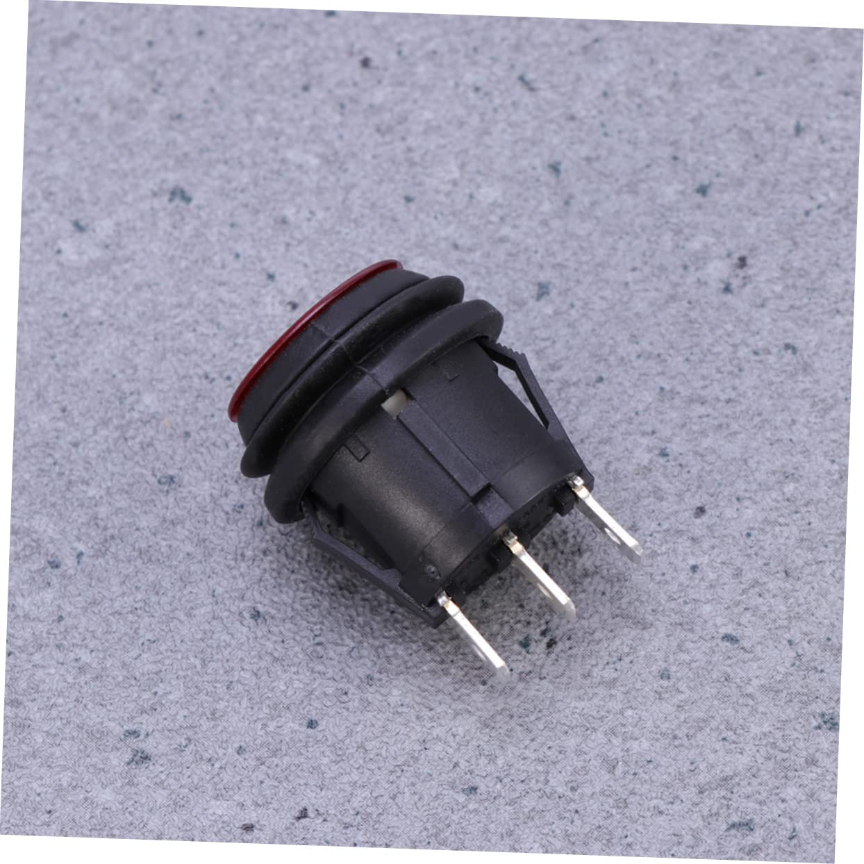 2Pcs Rocker Toggle Switch for Auto Car Boat Durable Spdt Button with Light Round Design for Easy Control and Use
