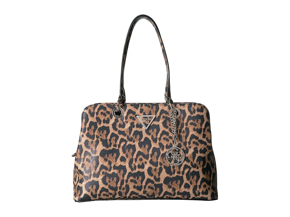 

GUESS Lauri Satchel (Leopard) Handbags, Animal print