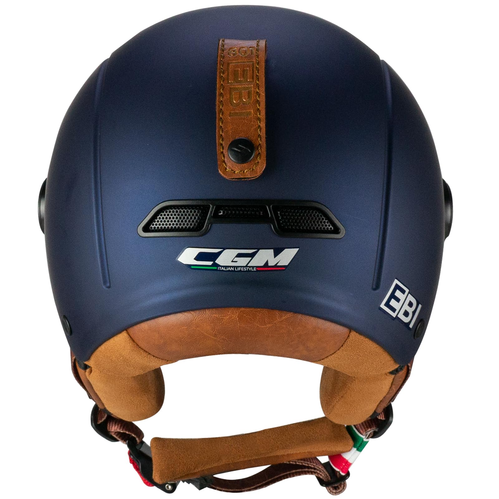 CGM Casque de vélo, Ski, E-Bike, 801V EBI Vintage Bleu satiné, M (57-58cm)