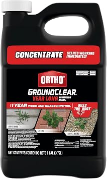 Ortho GroundClear سنة طويلة الغطاء النباتي Killer1 تركيز، يقتل الأعشاب والأعشاب، يمنع الأعشاب غير المرغوب فيها والأعشاب لمدة تصل إلى 1 سنة، 1 غال.