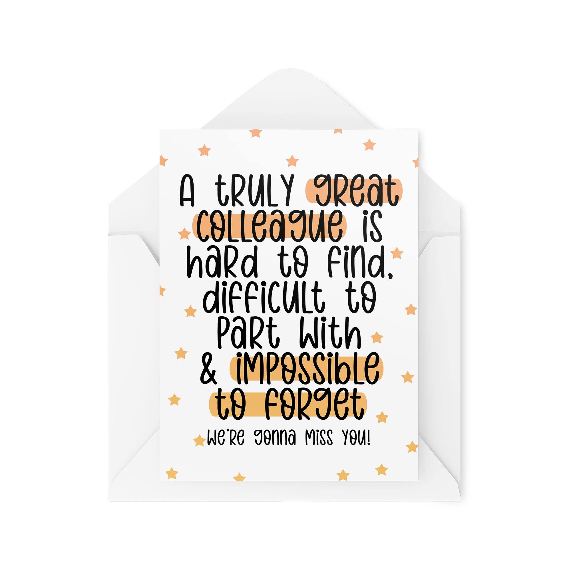 Funny Leaving Work Cards | A Truly Great Colleague Is Hard To Find | Work Bestie Thank You Card Appreciation Cards Retirement | CBH909