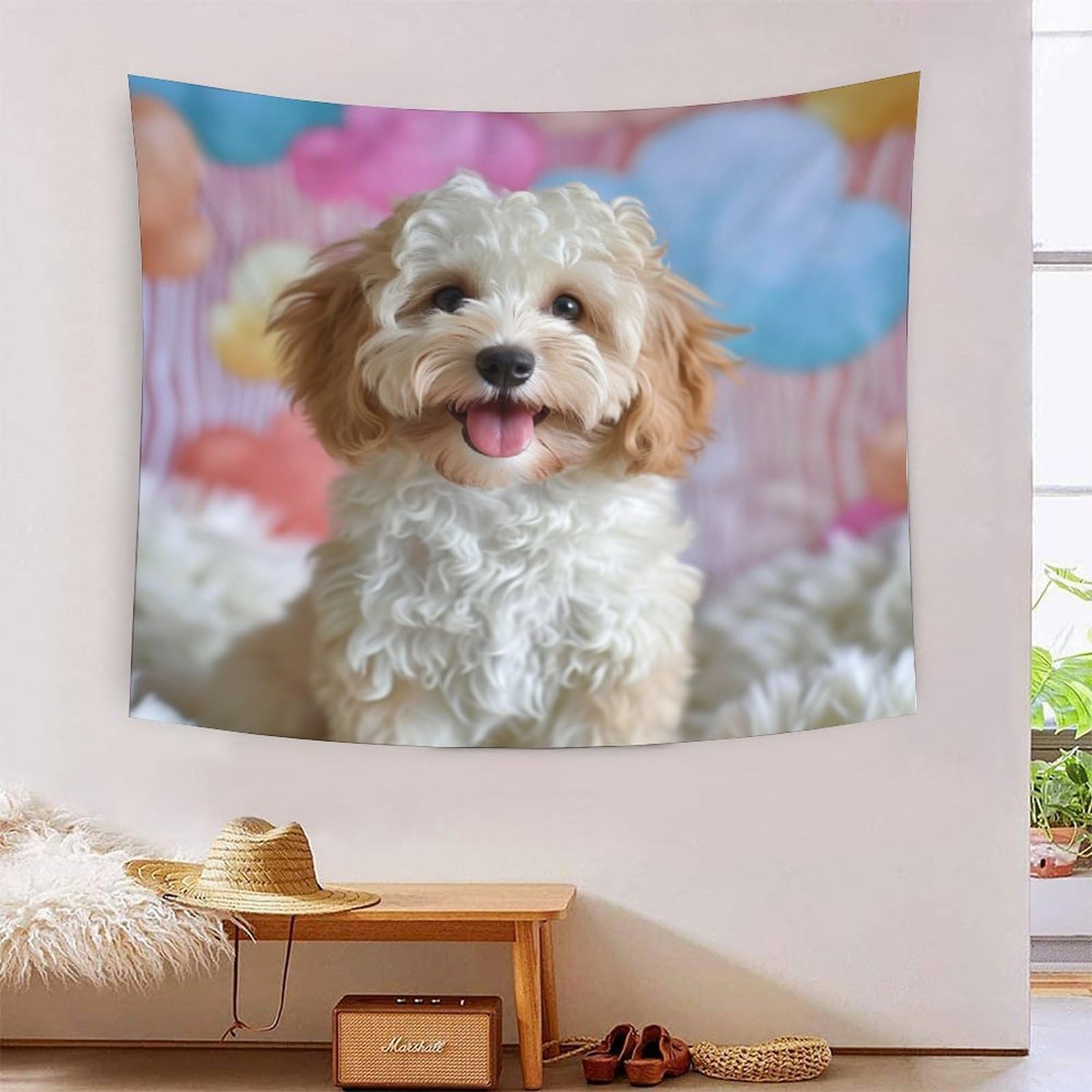 Poster mural Cockapoo imprimé 3D pour réchauffer l'ambiance du salon - 7