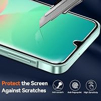 ivoler Átlátszó Tok Samsung Galaxy A26 5G Telefonhoz - Sárgulásálló Védőtok 2db Edzett Üveg Védőfóliával, Katonai Szintű Ütésálló Védelem, V 2