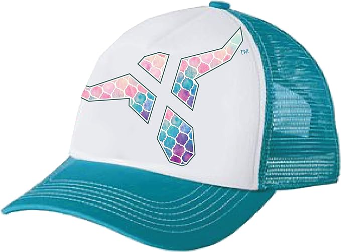 Watercolor Bull Mesh Back Trucker Cap 