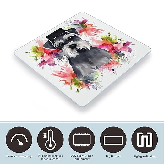Báscula Digital Schnauzer para Peso Corporal, 400 lb, Pantalla LED miniatura 3