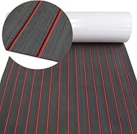 Vista 10 de Alfombra de espuma EVA para cubierta de 94 x 45/35/16 de teca sintética, antideslizante, autoadhesiva, tapete de espuma para lanchas de motor