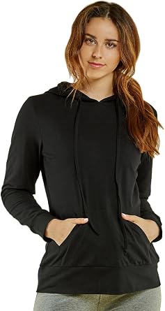 Sofra Womens Thin Cotton Pullover Hoodie Sweater