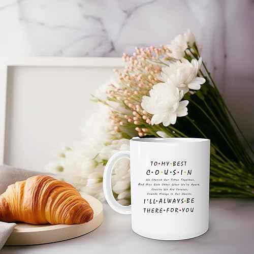 Miniatura 9 de uinwk Cousins Taza de café, regalos para primos, lado a lado o millas separadas, los primos siempre estarán conectados por la taza de café de