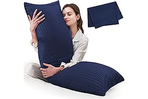 ELNIDO Navy Body Pillow for Restful, Supportive Sleep
