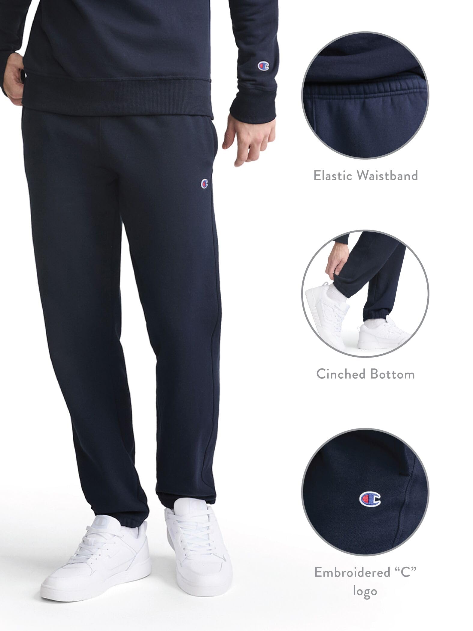 Champion Herren-Sweathose, Fleece, Bequeme Hose mit entspanntem Boden für Herren (Reg. Or Big & Tall)