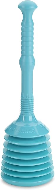 Turboproducts Plunger  Fix Blocked Drains and Sinks with our Big Master Plunger  (Turquoise)
