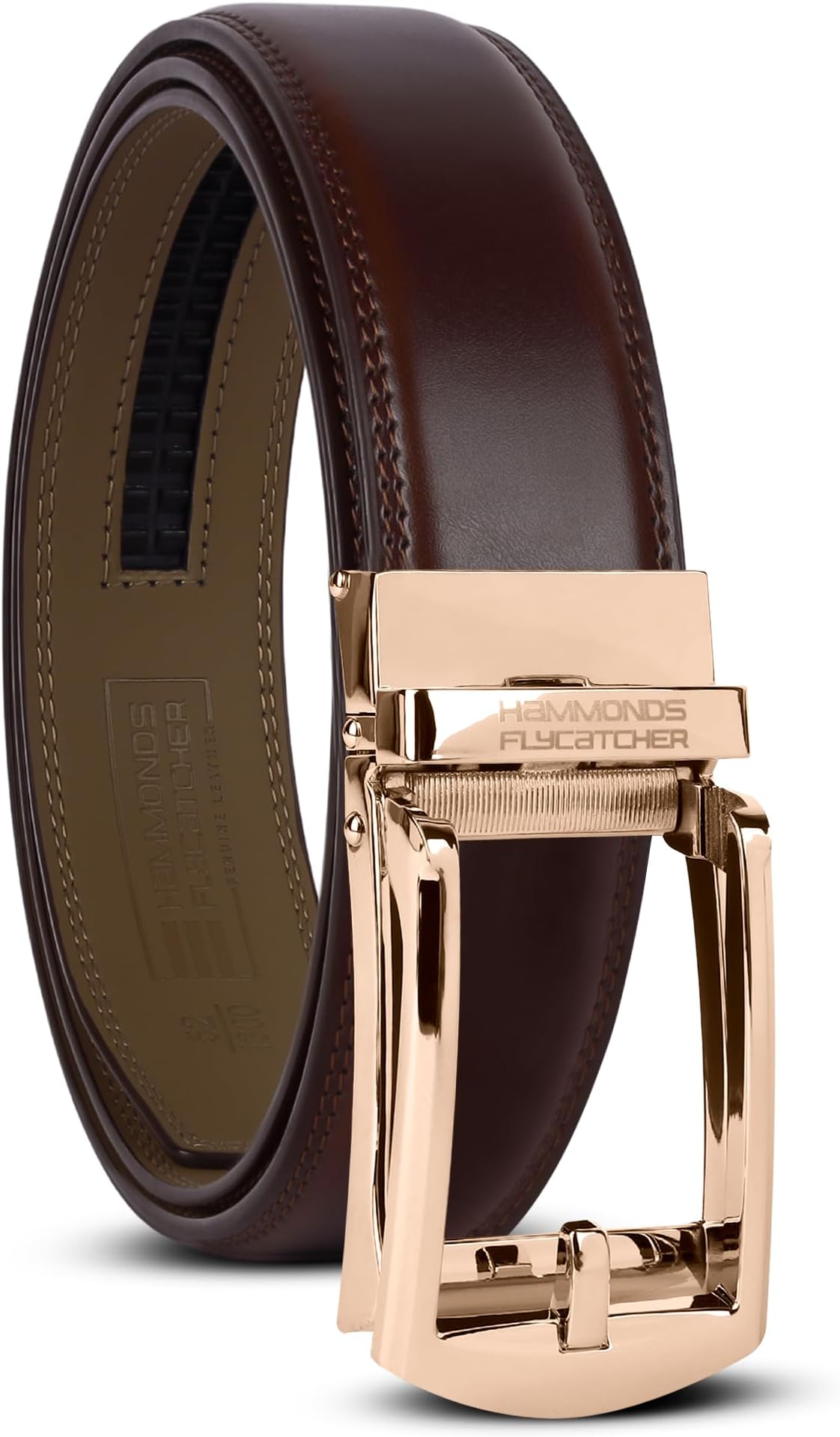 Genuine Leather Belt for Men, Premium Leather Belt with Auto Lock mechanism, Mens Belt Leather Branded with Slide Lock for Everyday Wear