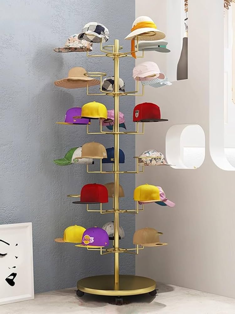 Amazon｜帽子 収納 キャップラック 複数の帽子を収納できる床