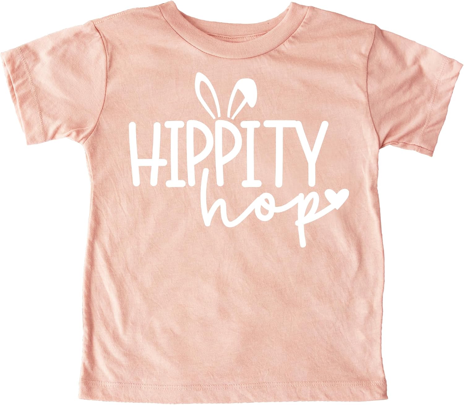 Olive Loves Apple Hippity Hop Easter Bunny Shirt Girls Easter Shirt Peach Cute Shirt for Toddler Girls Youth and Adult