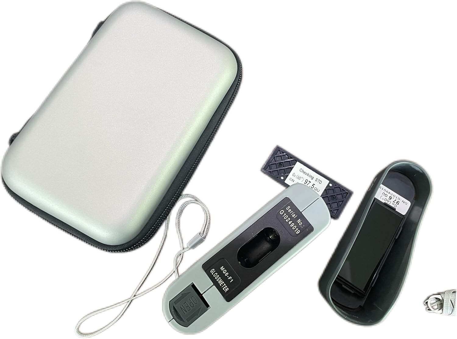 Paint Gloss Meter Gloss Meter Digital Glossmeter 60 Degree Test Angle Support USB Range 0-199GU Accuracy ±1.5GU For Handheld Printing Ink Paint Gloss Gauge ASTM ISO Standard