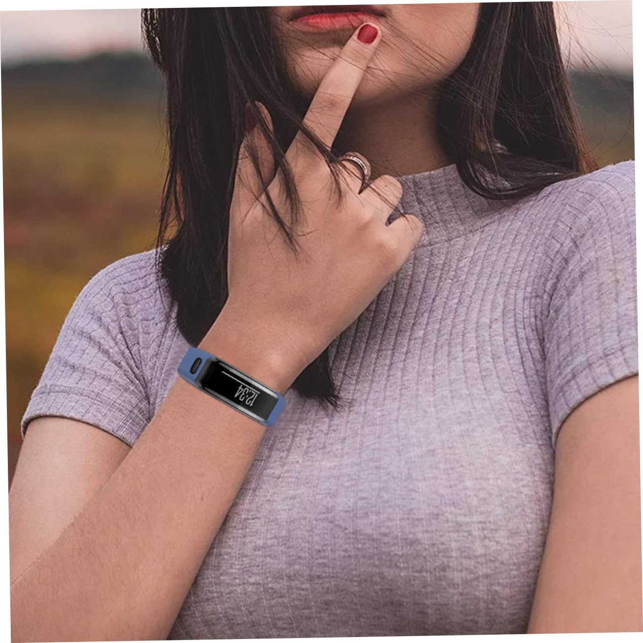 Silikon-uhrenarmband Für Fitness-smartwatch Hr Kompatibles Armband Ersatz-schnellverschluss Für Smartwatch-uhrenarmband Weich Und Bequem Für Sport Und Alltag