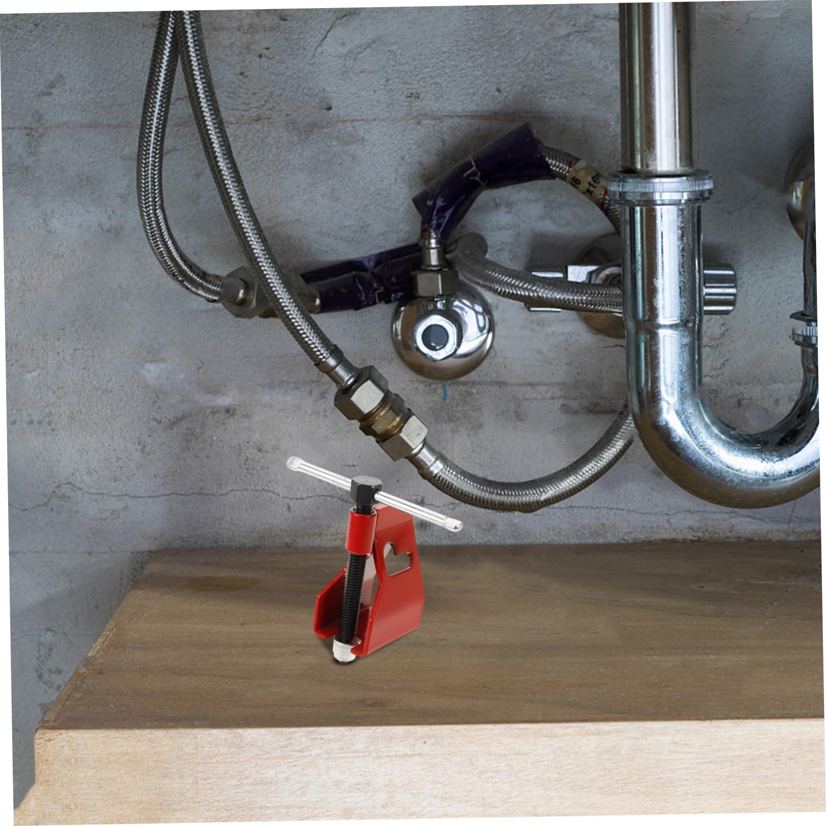 Gatuida Kompressionshülsenabzieher Hohe Effizienz zum Entfernen von Kompressionsringen aus Metall Rot für Sanitärarbeiten im Professionellen Einsatz