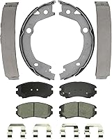 Vista 11 de Detroit Axle - Kit de freno trasero para Chevy Equinox Captiva Sport GMC Terrain Pontiac Torrent Saturn Vue Pinzas de freno de disco con soportes