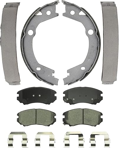 Miniatura 11 de Detroit Axle - Kit de freno trasero para Chevy Equinox Captiva Sport GMC Terrain Pontiac Torrent Saturn Vue Pinzas de freno de disco con soportes