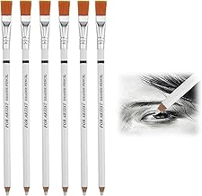 Rubber Pencil with Brush, 6 Pieces Rubber Artist Eraser Pen for Technical Drawing, Sketch Illustration for Painting, Pencil Shaped Design for Erasing Accurately
