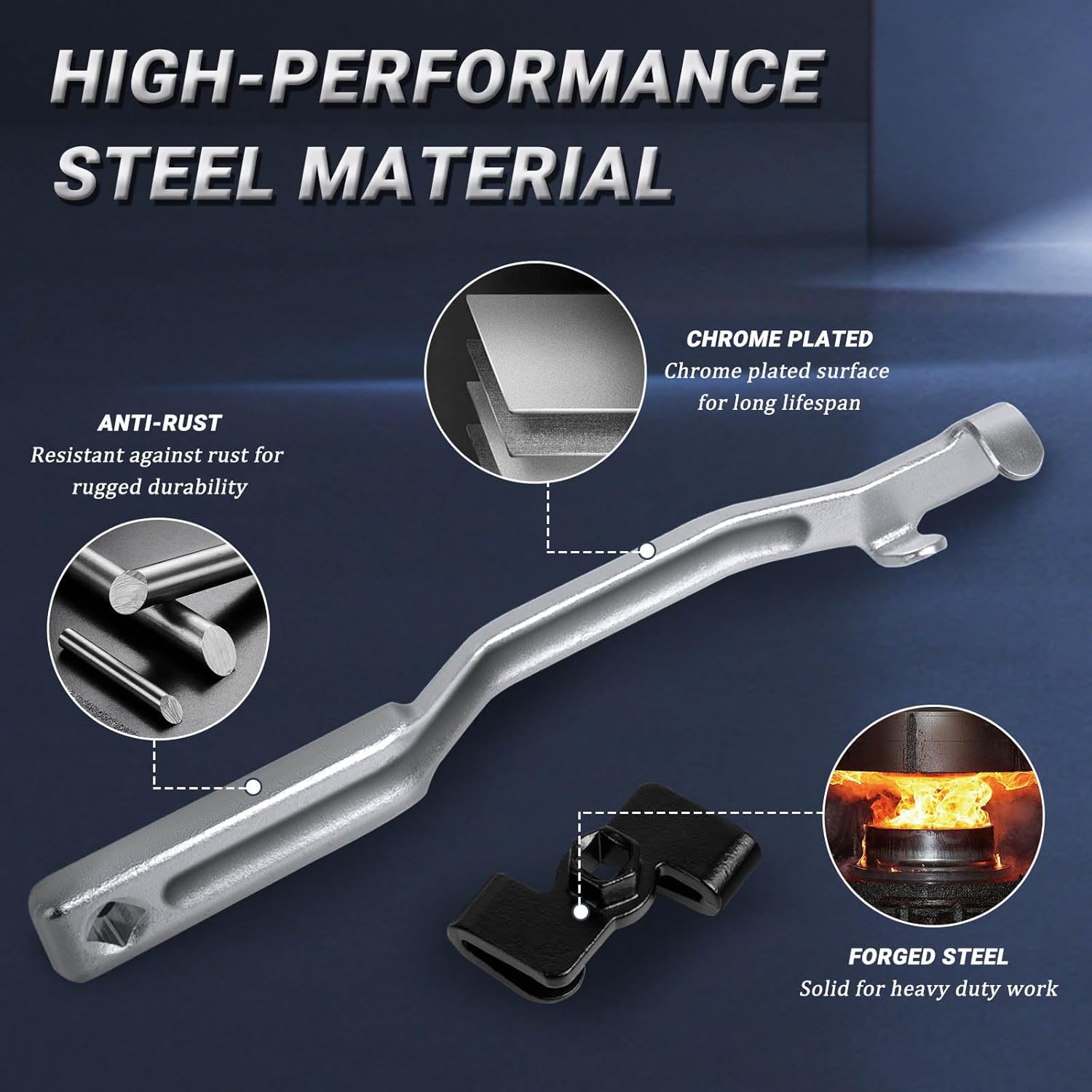 Universal Wrench Extender Tool Bar with 1/2 inch Drive Wrench Extension Torque Adaptor Tools Set, Extension Wrench