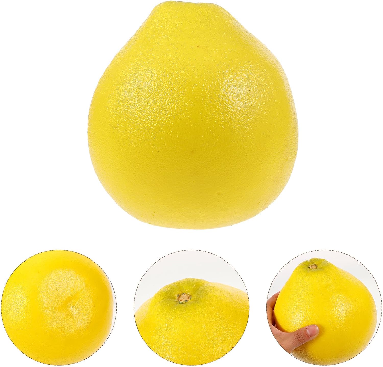 Artificial Pomelo Fruit Foam Model, Realistic Simulation Grapefruit Decor for Home and Party, Yellow Foam Fruit Display for Shop and Photography