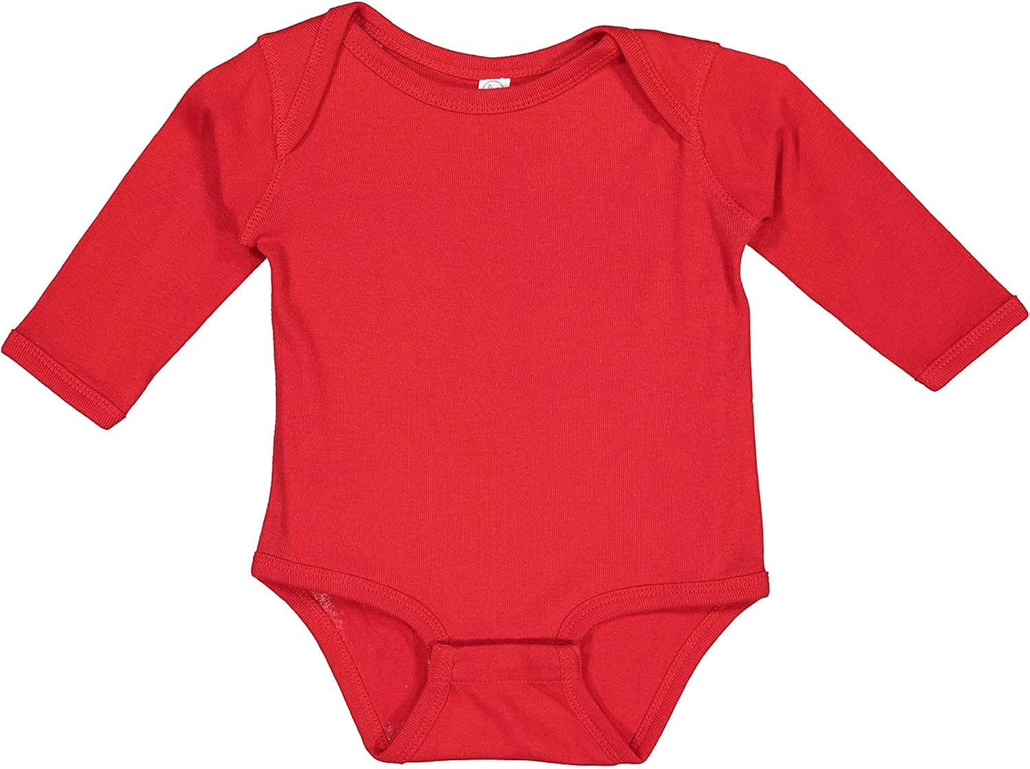 RABBIT SKINS Infant Long Sleeve Lap Shoulder Creeper - 4411