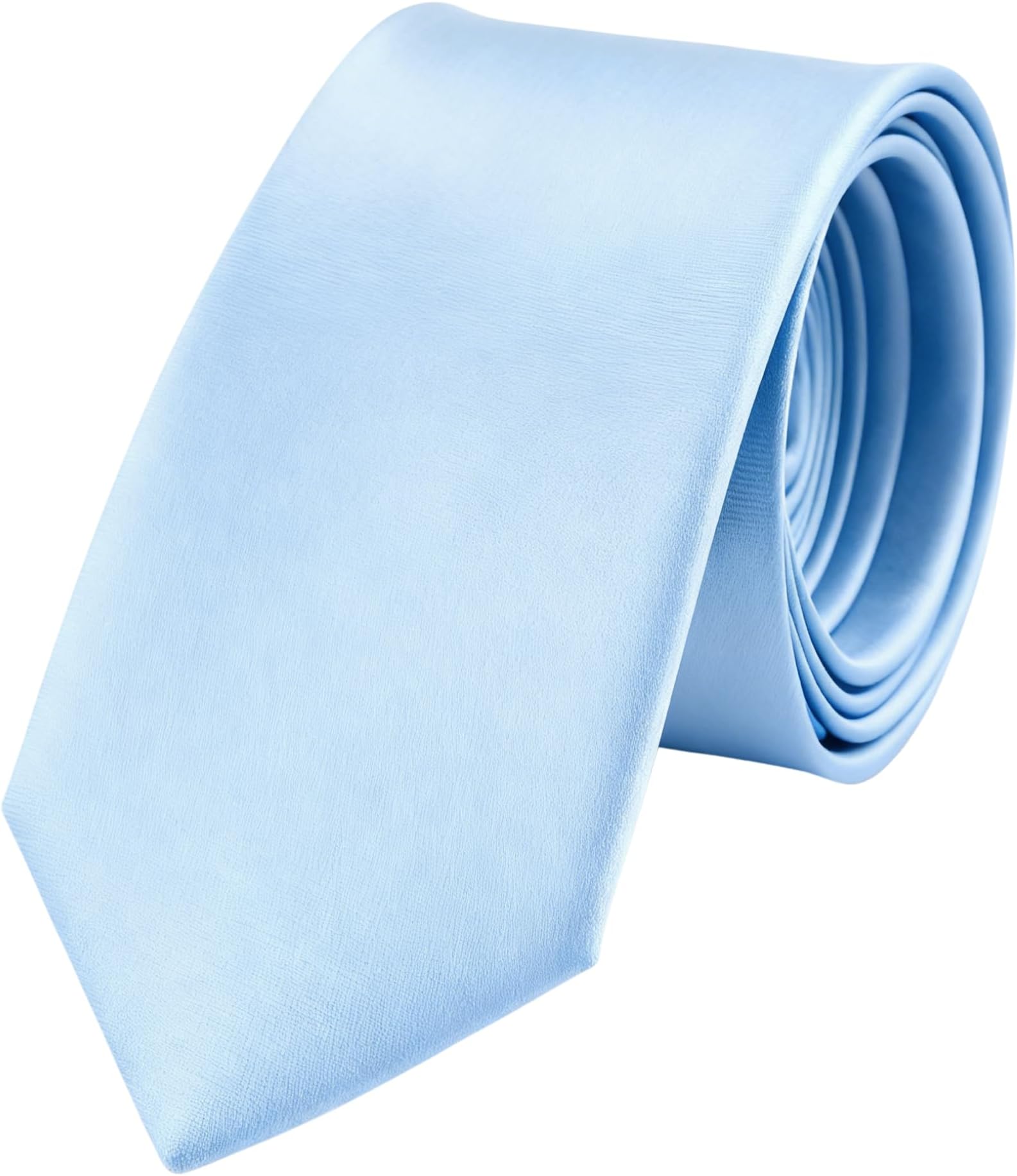 Men's Ties Solid Color Formal Classic Long Neckties for Men Soft Satin Neck Ties