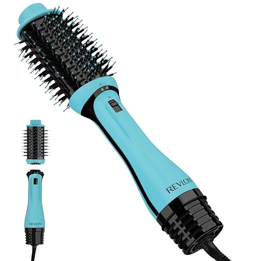 REVLON One Step Volumizer Plus Hair Dryer and Styler | More Volume, Less Damage, and More Styling Control for Easy and Fast Salon-Style Blowouts, Plus Travel Friendly (Mint)